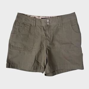 Sonoma 100% Cotton Olive Green Womens Shorts Size 12